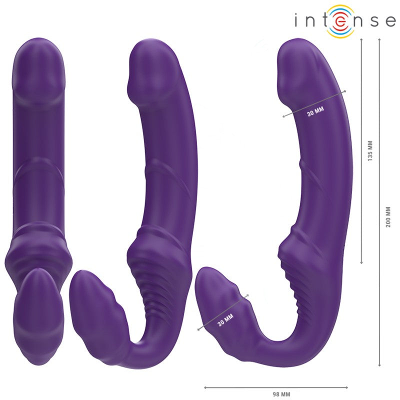 Arnes Strapless Vibrador doble Jill - Intense - Arneses con pene o dildo Strap-On (2)