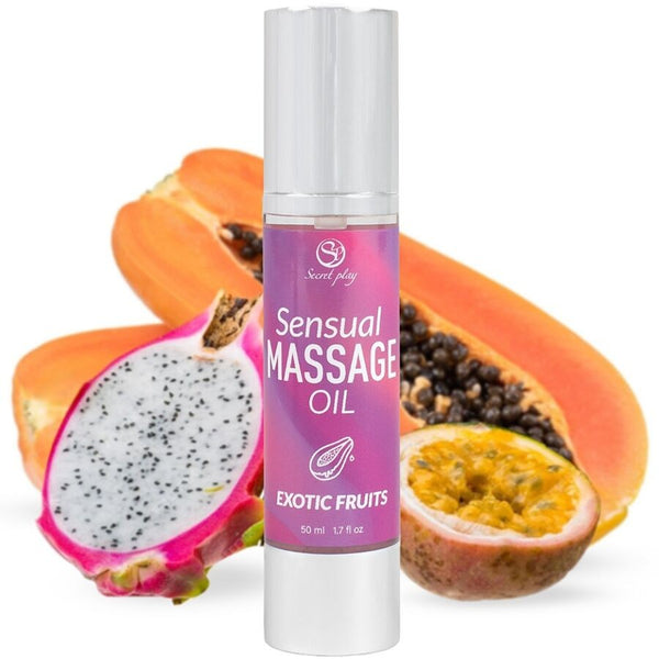 Aceite de Masaje Sensual Frutas Exóticas 50 ml - Secret Play - Aceite para masajes eróticos