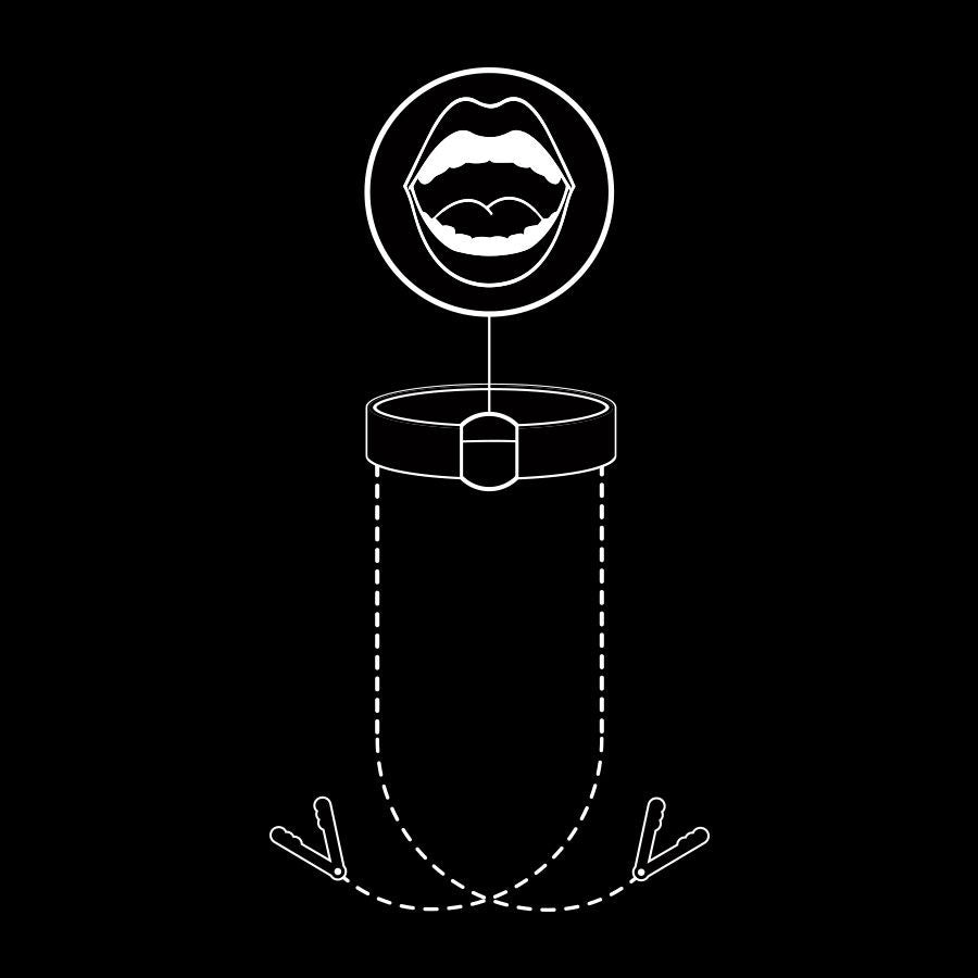 Mordaza O ring con Pinza Pezones - FetishSubmissive - Mordazas de bola (3)