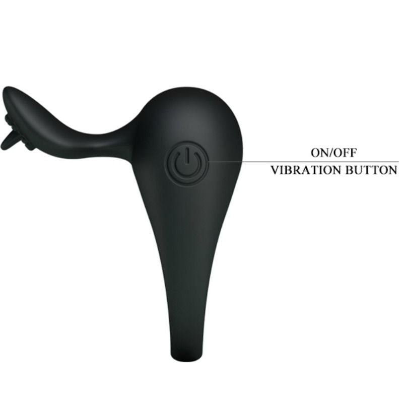 Anillo vibrador con lengua - PrettyLove - Anillo vibrador para el pene (con y sin vibración) (3)