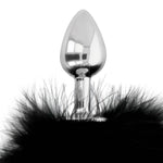 Plug anal con pluma negro 7 cm - Darkness - Plugs anales (4)