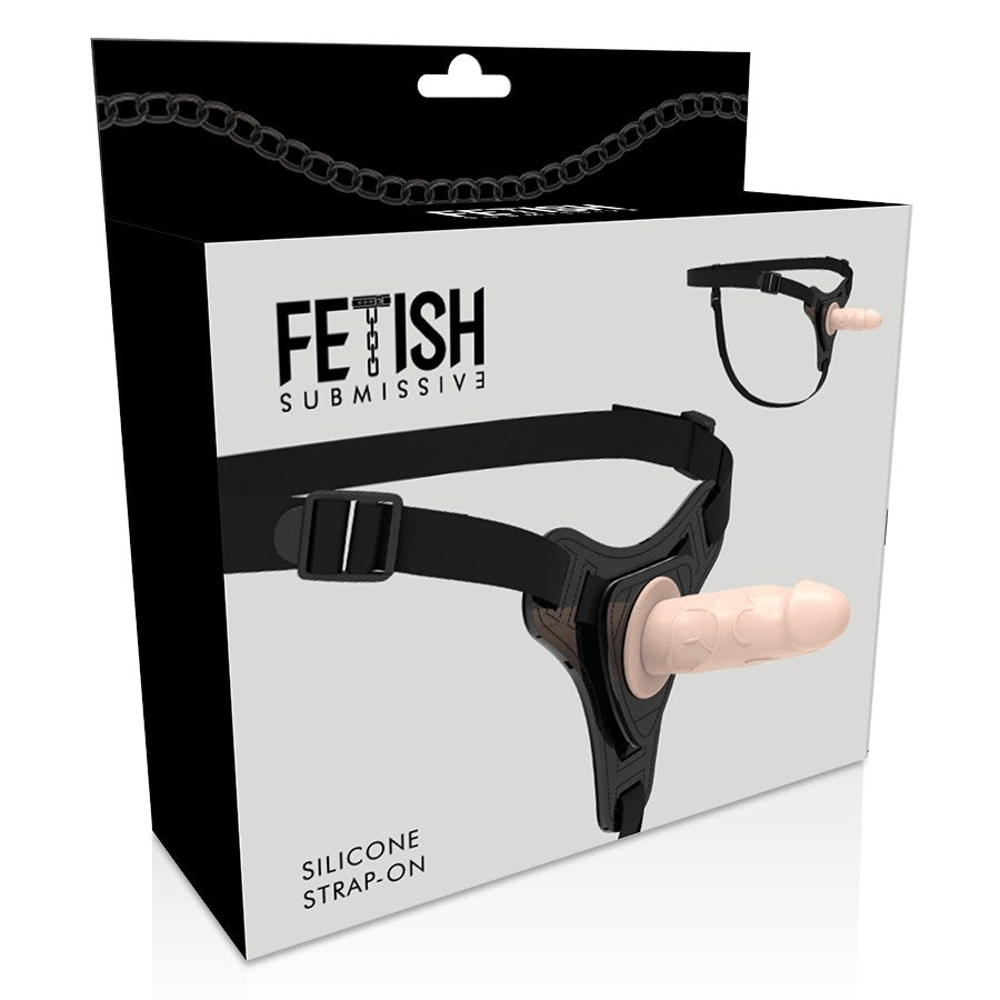 Arnés silicona flesh realistico 16cm - FetishSubmissive - Arneses con pene o dildo Strap-On (4)