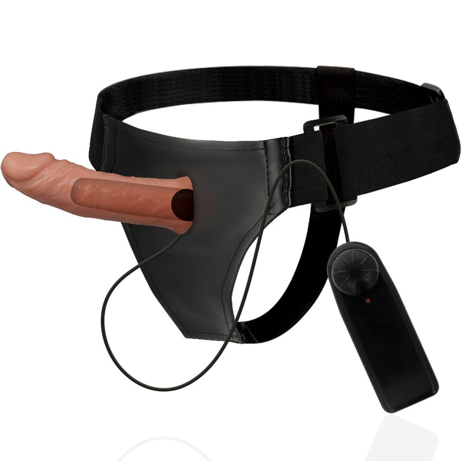 Arnés Hueco Benny con vibrador 15 cm - HarnessAttraction - Arneses con pene o dildo Strap-On (2)