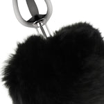 Plug anal metal con cola L 2.8 cm 2