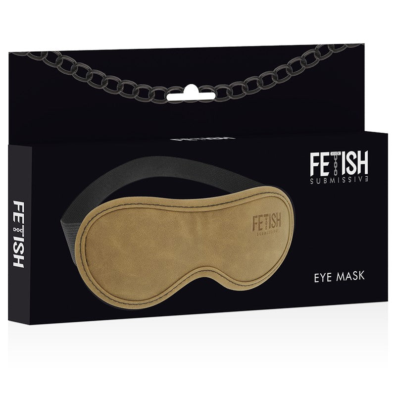 Antifaz Cuero Vegano Dorado - FetishSubmissive - Máscaras sexuales y capuchas (3)