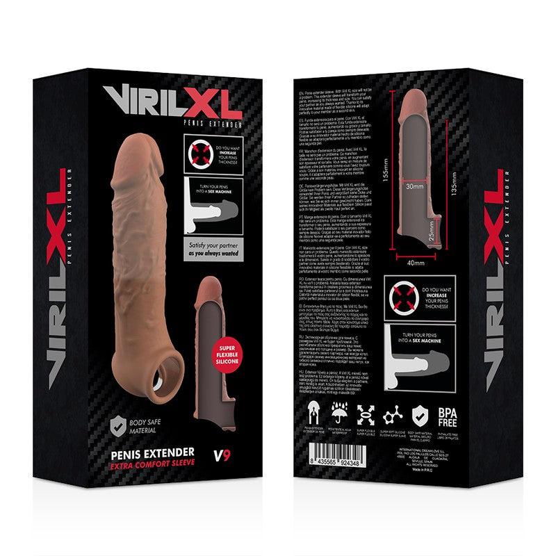 Extensor de pene V9 marrón - VirilXL - Fundas para el pene (3)