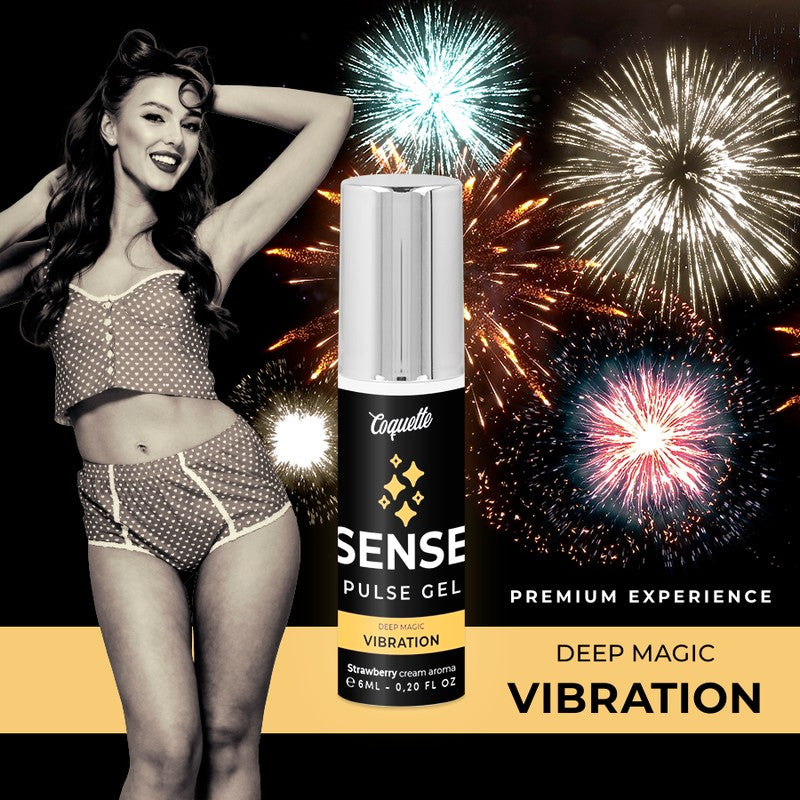 Vibrador Líquido Pulse Gel Fresa 6 ml - Coquette - Estimulantes sexuales (3)