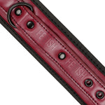 Esposas Tobillo Cuero Vegano Rojas - FetishSubmissive - Esposas para BDSM (3)