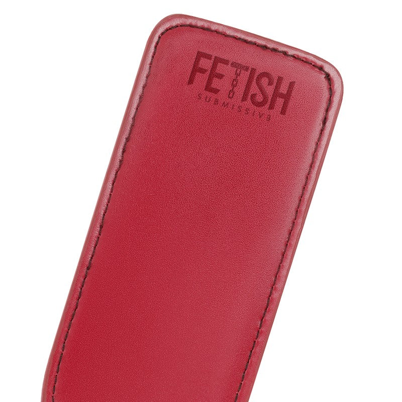 Fusta Cuero Vegano Rojo - FetishSubmissive - Fustas y látigos (3)