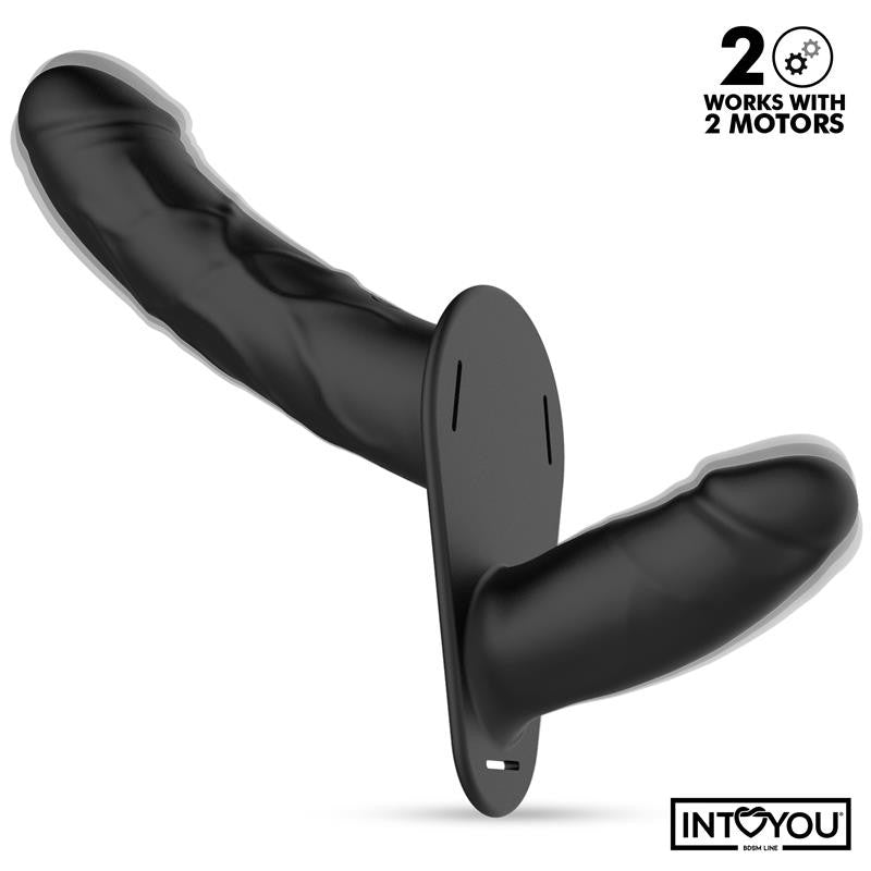 Jordan Arnés Dildo Doble con Vibración y Control Remoto - Intoyou - Arneses con pene o dildo Strap-On (3)