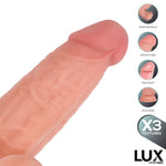 Lars Dildo Triple Densidad con Testículos Oscilantes - LUX - Dildos o Consoladores (3)