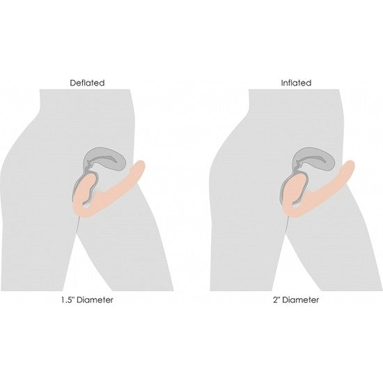 Evoke vibrador inflable - XR Brands - Arneses con pene o dildo Strap-On (3)