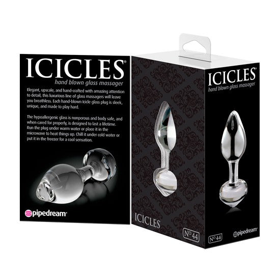 Plug Icicles 44 Transparente - Pipedream - Plugs anales (3)