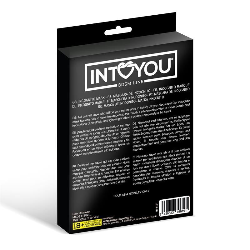 Lilith Máscara de Incógnito con Abertura en la Boca - Intoyou - Máscaras sexuales y capuchas (3)