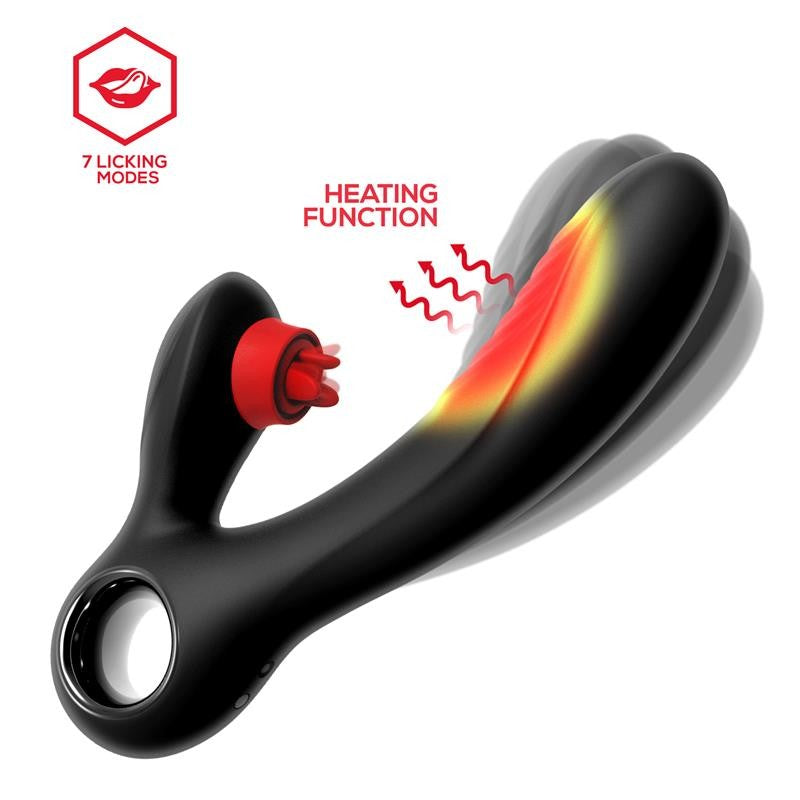 Niza Vibrador con Calor y Triple Lengua Estimuladora de Clítoris - Intoyou - Vibradores (3)