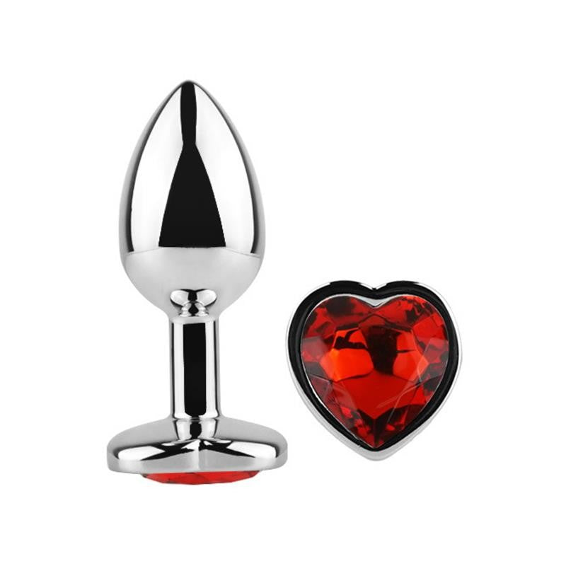 Plug Anal Corazón Rojo Talla L - AfterDark - Plugs anales (3)