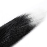 Plug Anal con Cola Negro y Blanco Talla M - Intoyou - Joyas Anales (3)