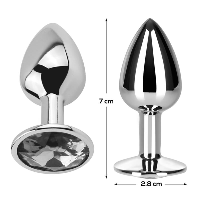 Plug Diamante Blanco S - AfterDark - Plugs anales (3)