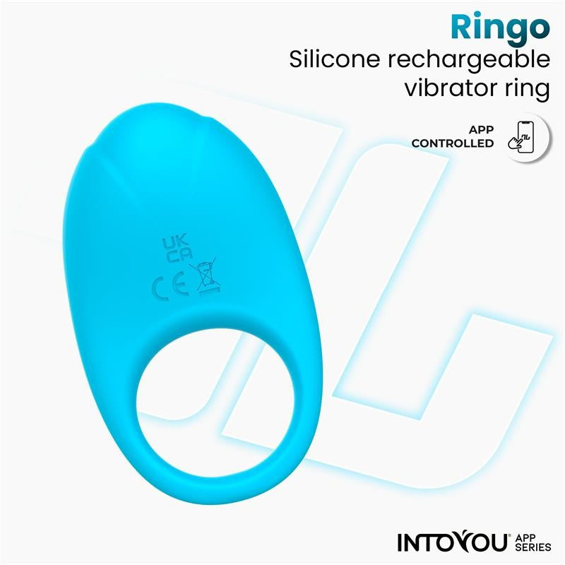 Anillo Vibrador Ringo con APP Azul - Intoyou App Series - Anillo vibrador para el pene (con y sin vibración) (3)