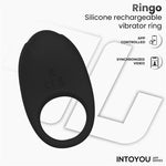 Anillo Vibrador Ringo con APP Negro - Intoyou App Series - Anillo vibrador para el pene (con y sin vibración) (3)