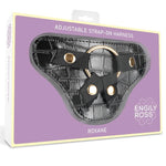 Roxane Arnés Universal Ajustable 3 Anillo de Silicona Negro - ENGILY ROSS - Arneses con pene o dildo Strap-On (3)