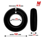Set 3 Anillos para el Pene Flexibles Negros 2