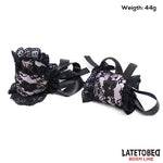 Set de 2 Piezas Antifaz y Esposas de Encaje - Latetobed - Esposas para BDSM (3)