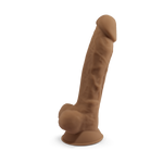 Dildo Dual Density Caramelo 17,5 cm - Silexd - Dildos o Consoladores (3)