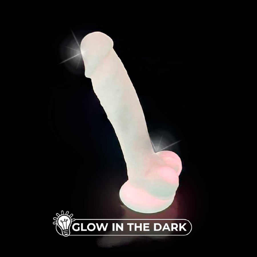Dual Density Fosforescente Rosa 17,5 cm - Silexd - Dildos o Consoladores (2)