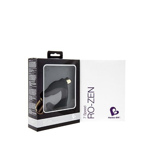 RO-ZEN Black - Rocks Off - Anillo vibrador para el pene (con y sin vibración) (2)