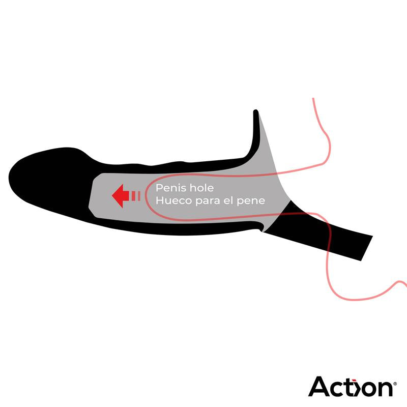 Arnés Strap-On con Dildo Hueco Silicona Talla S