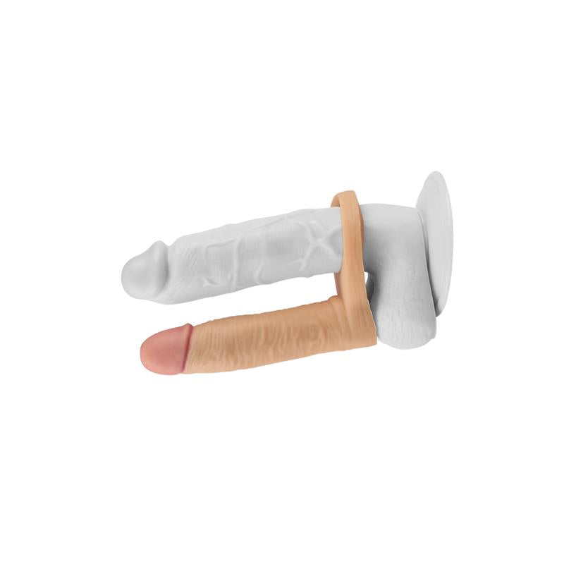 Dildo Anal Vibrador con Anilla para Pene