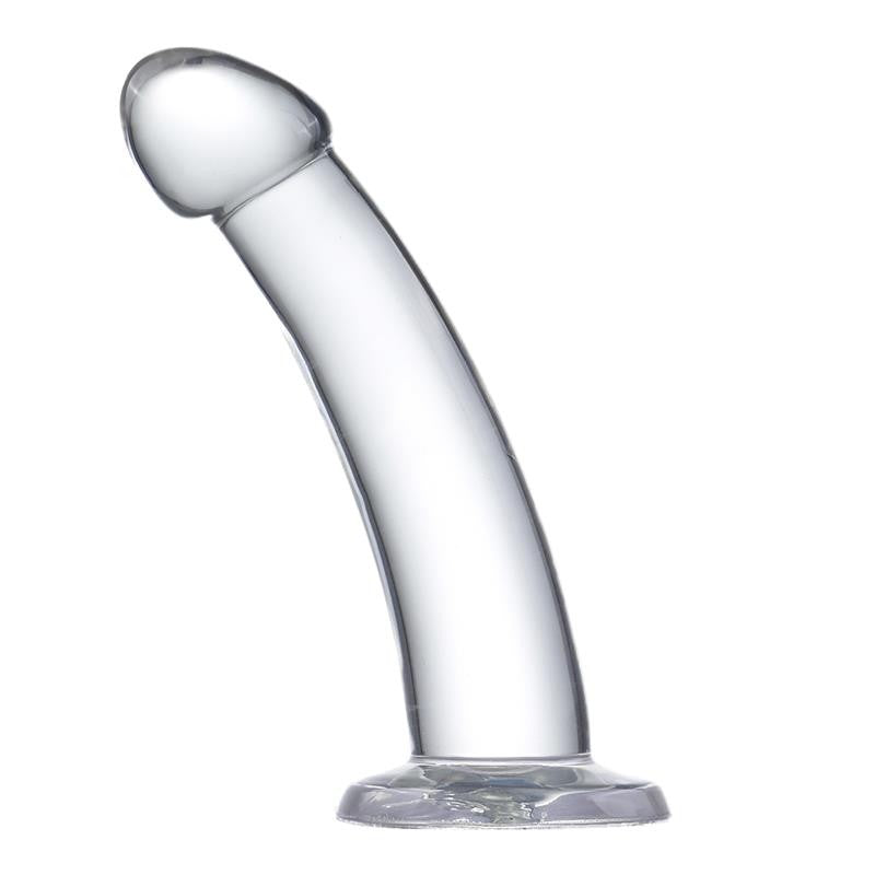 Dildo Curvado Cristalino 14 cm - Glazed - Dildos o Consoladores