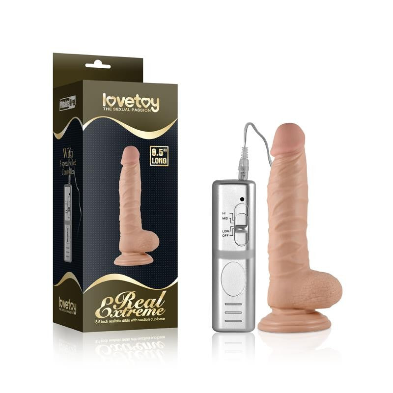 Dildo Real con Vibración 18 cm - Lovetoy - Vibradores (4)