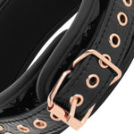 Collar negro cuero vegano 3