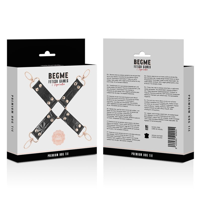 BegMe Hog Tie Negro - BegMe - Esposas para BDSM (4)