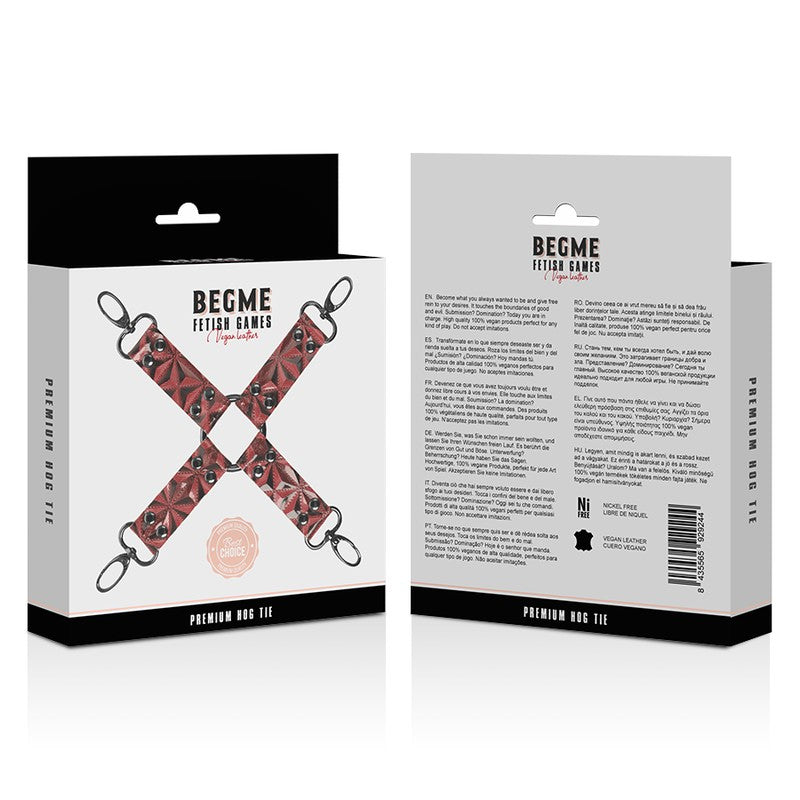 BegMe Hog Tie Rojo - BegMe - Esposas para BDSM (4)