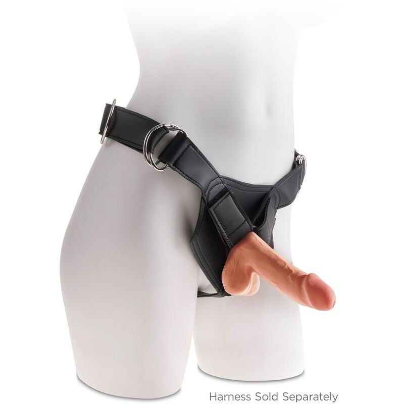 King Cock 3D Dildo Triple Densidad 6.5 Caramelo 3