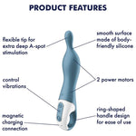 A-mazing 1 Vibrador punto A Gris - Satisfyer - Vibradores (4)