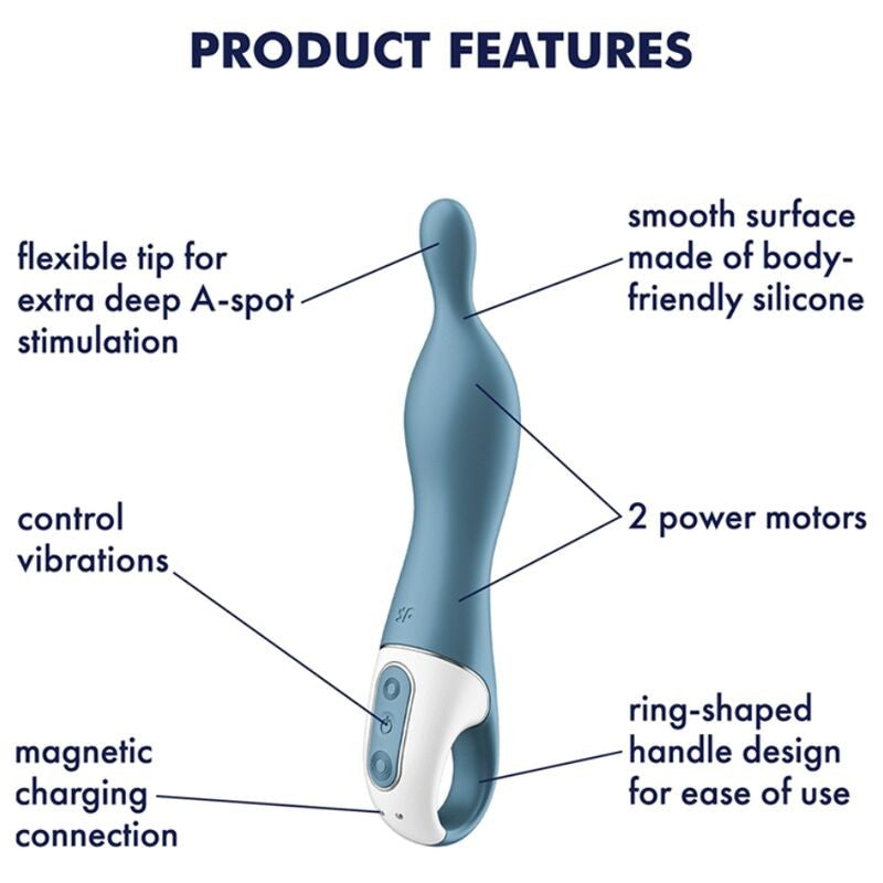A-mazing 1 Vibrador punto A Gris - Satisfyer - Vibradores (4)