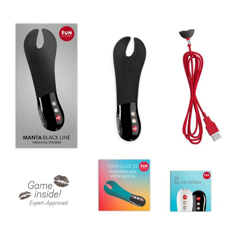 Vibrador para Pene Manta Negro 3