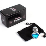 Plug anal con joya corazón S azul - Secret Play - Plugs anales (4)