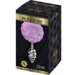 Plug Metal Espiral con Pompón Rosa Talla S 3