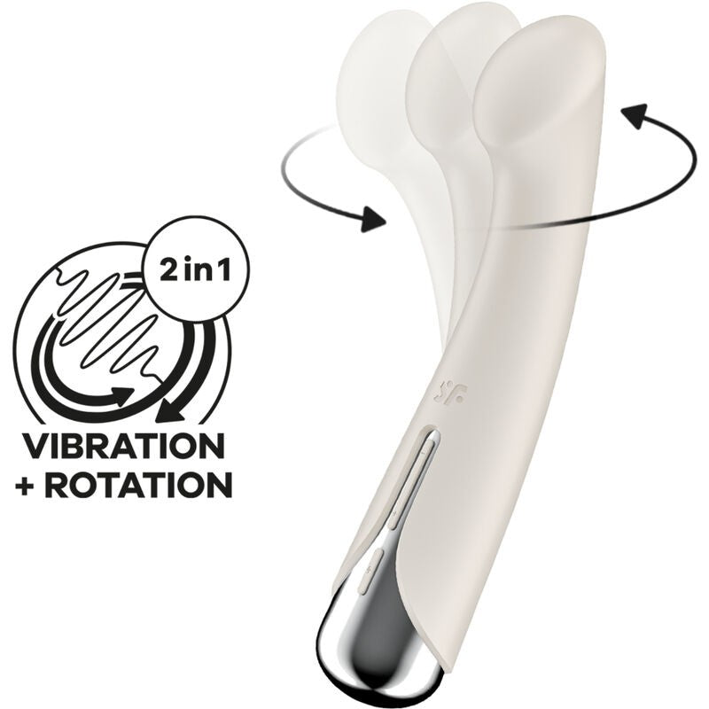 Spinning G-Spot 1 Vibrador y Rotador Beige - Satisfyer - Vibradores