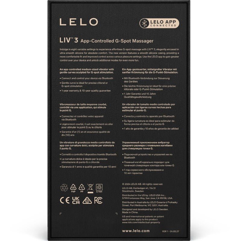 Liv 3 Rosa Estimulador Punto G - Lelo - Vibradores (4)