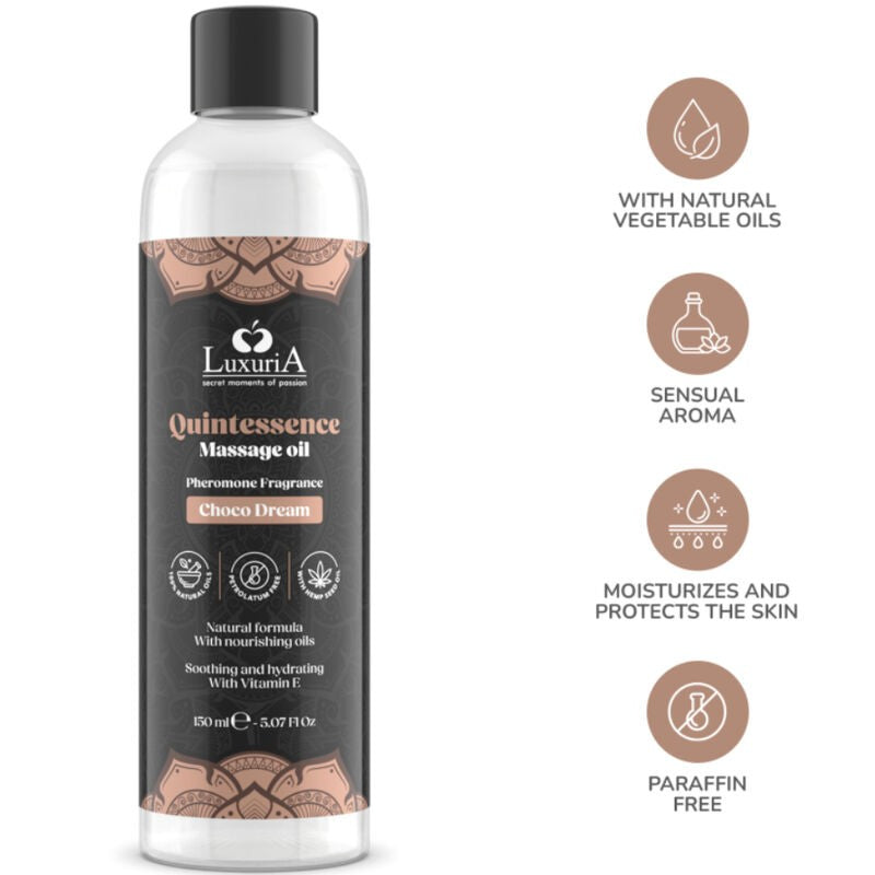 Aceite de Masaje Corporal Aroma Chocolate - Luxuria - Aceite para masajes eróticos