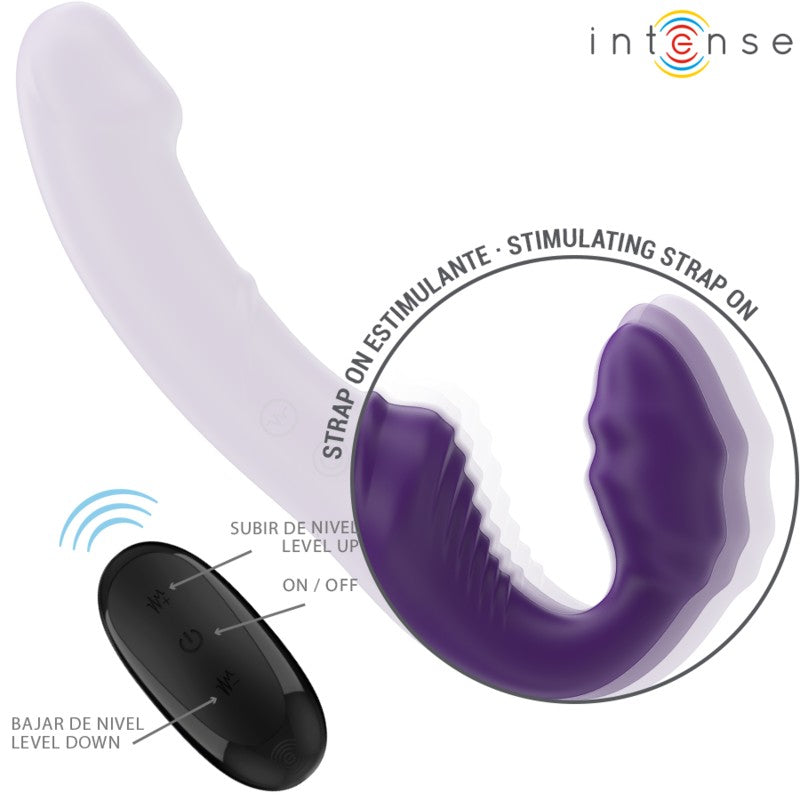 Arnes Strapless Vibrador doble Jill - Intense - Arneses con pene o dildo Strap-On (3)