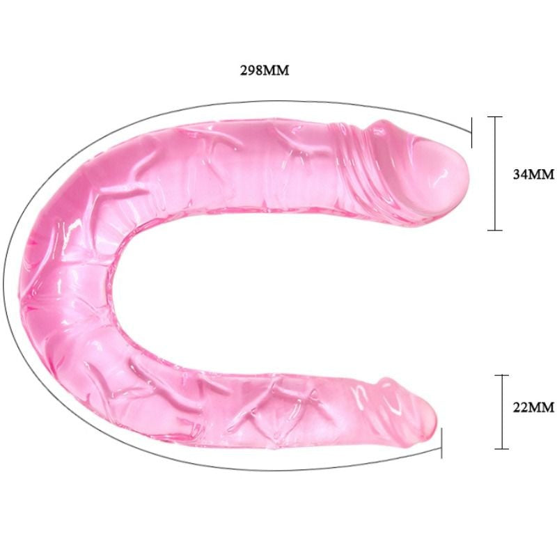 Double Flexible Dildo Pink - WhitePleasures - Dildos o Consoladores (4)