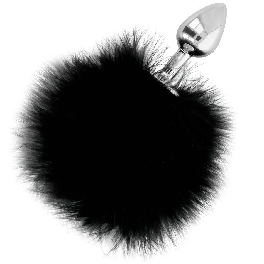Plug anal con pluma negro 7 cm - Darkness - Plugs anales