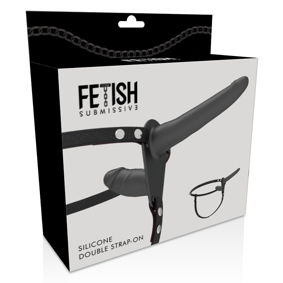 Arnés doble penetración negro - FetishSubmissive - Arneses con pene o dildo Strap-On (4)